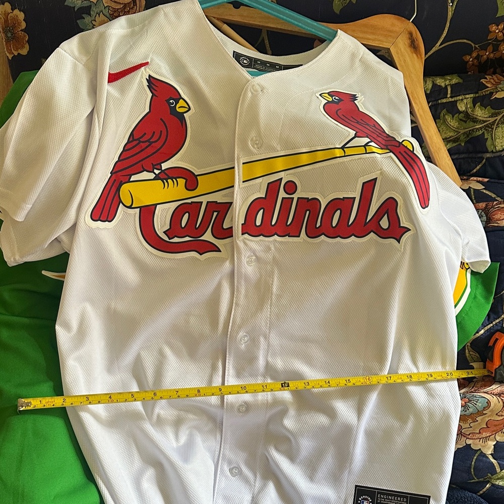 Nike White and Red Cardinals Jersey